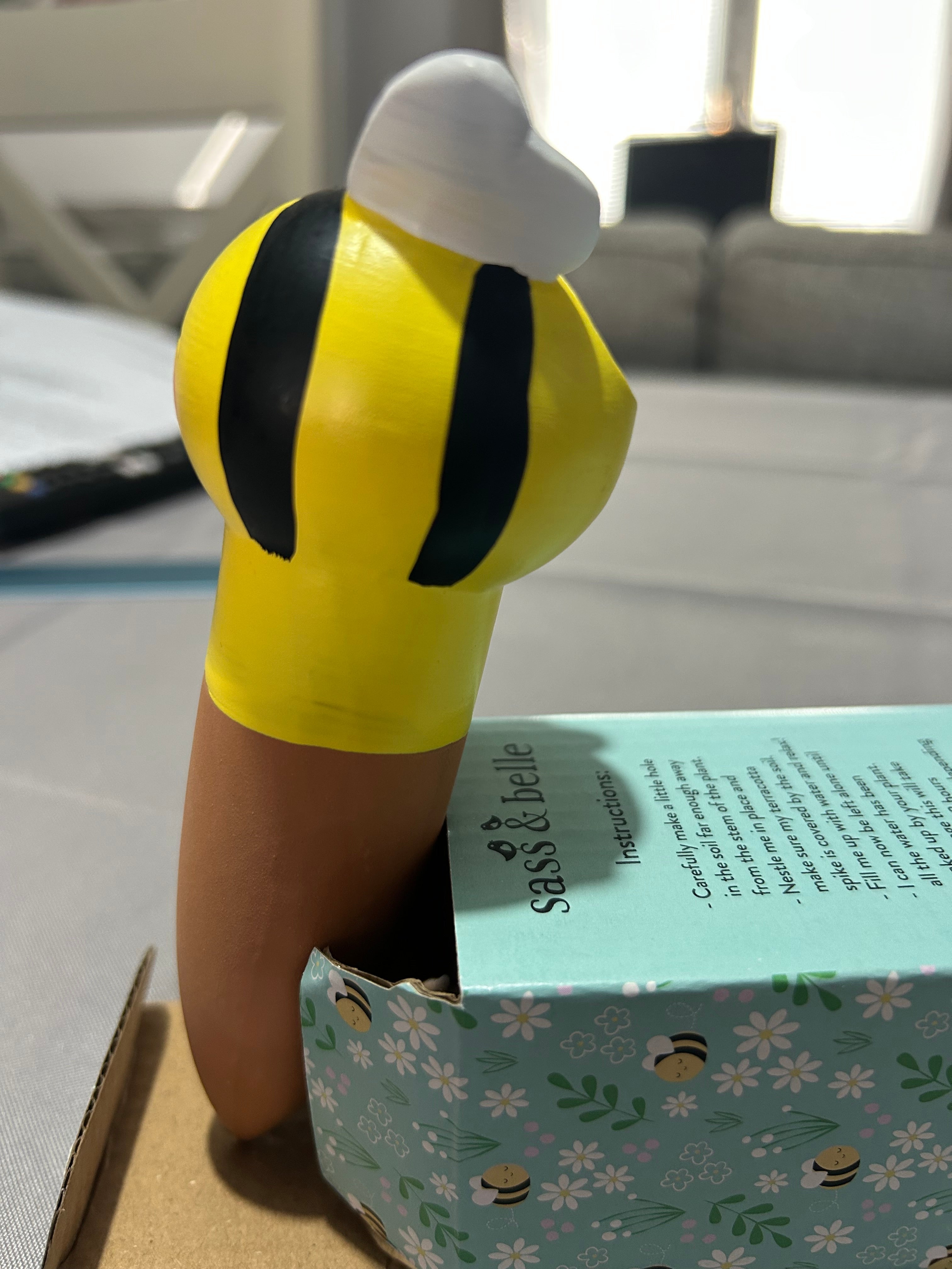 Sass & Belle Bee Shaped Watering Spike Terracotta