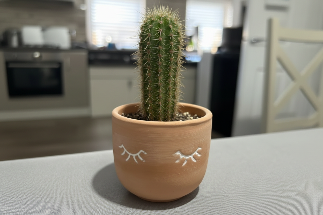 Sass & Belle Mini Eyes Shut Terracotta Planter