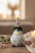 Resin Bird in Pink Hat