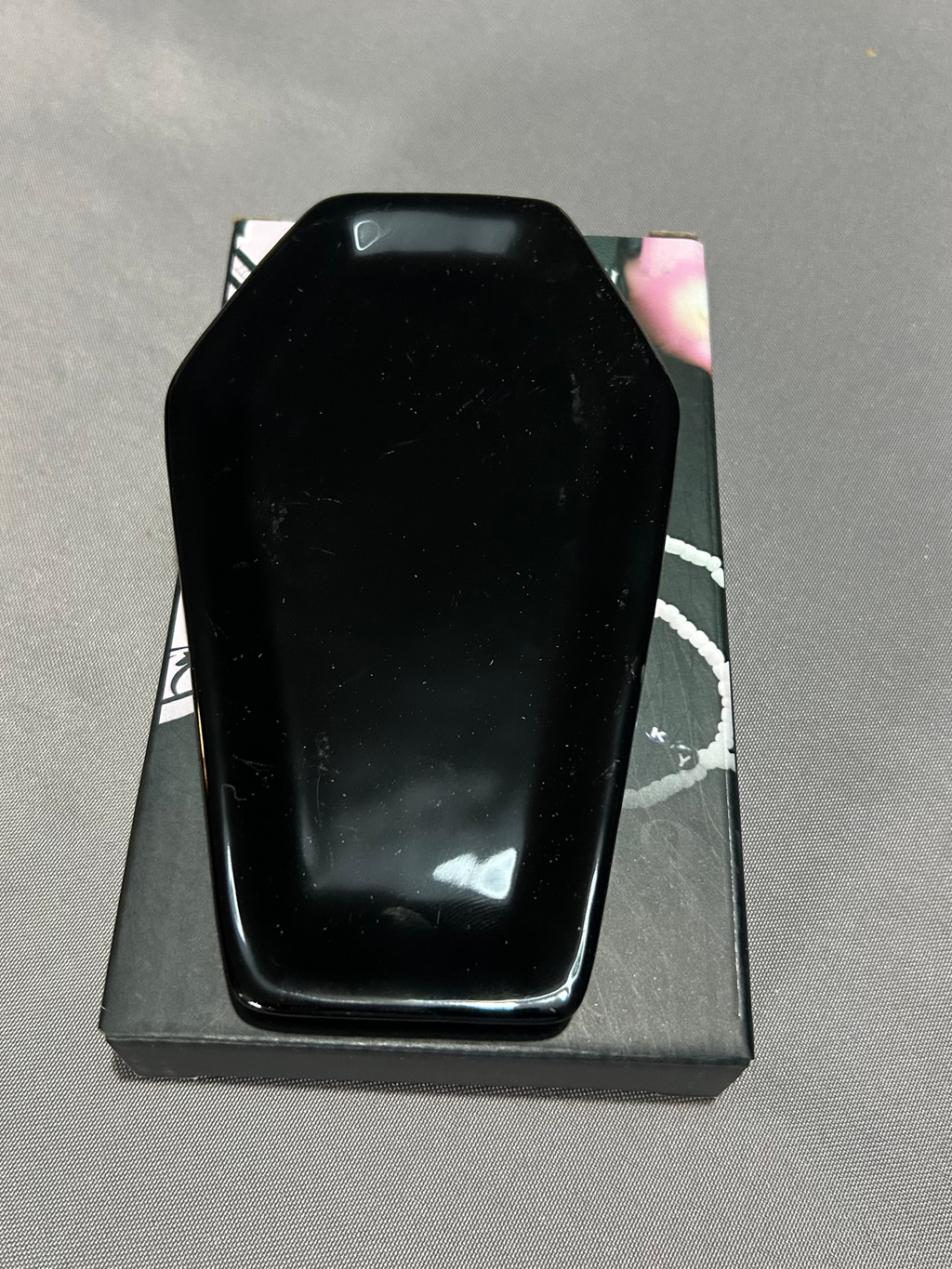 Coffin ceramic trinket dish