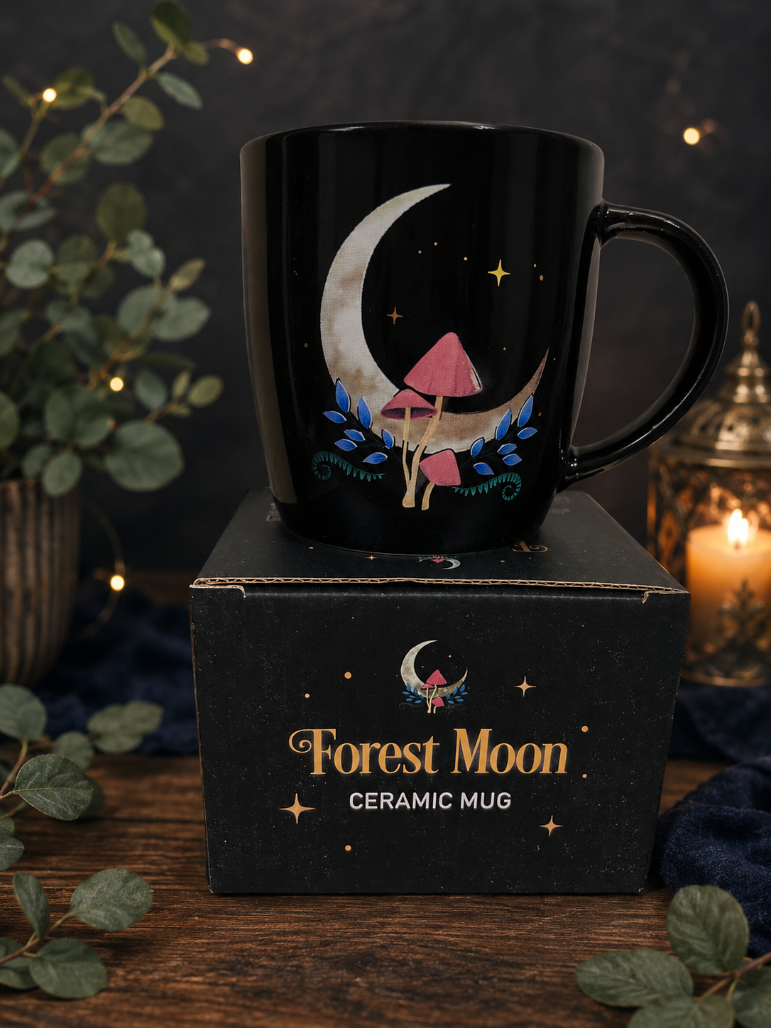 Forest Moon Ceramic Mug