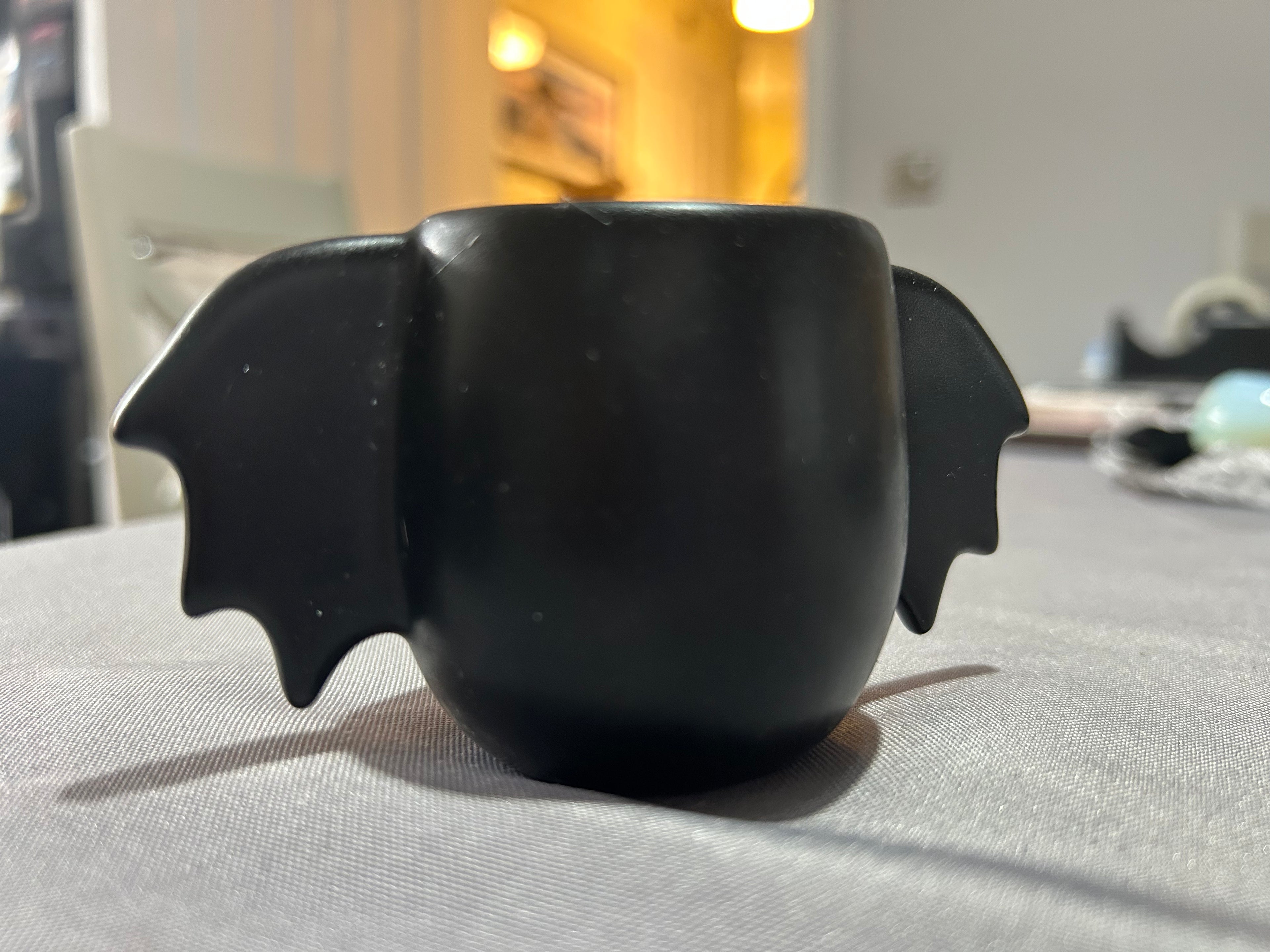 Set of 2 Bat Wing Ceramic egg cups