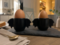 Set of 2 Bat Wing Ceramic egg cups
