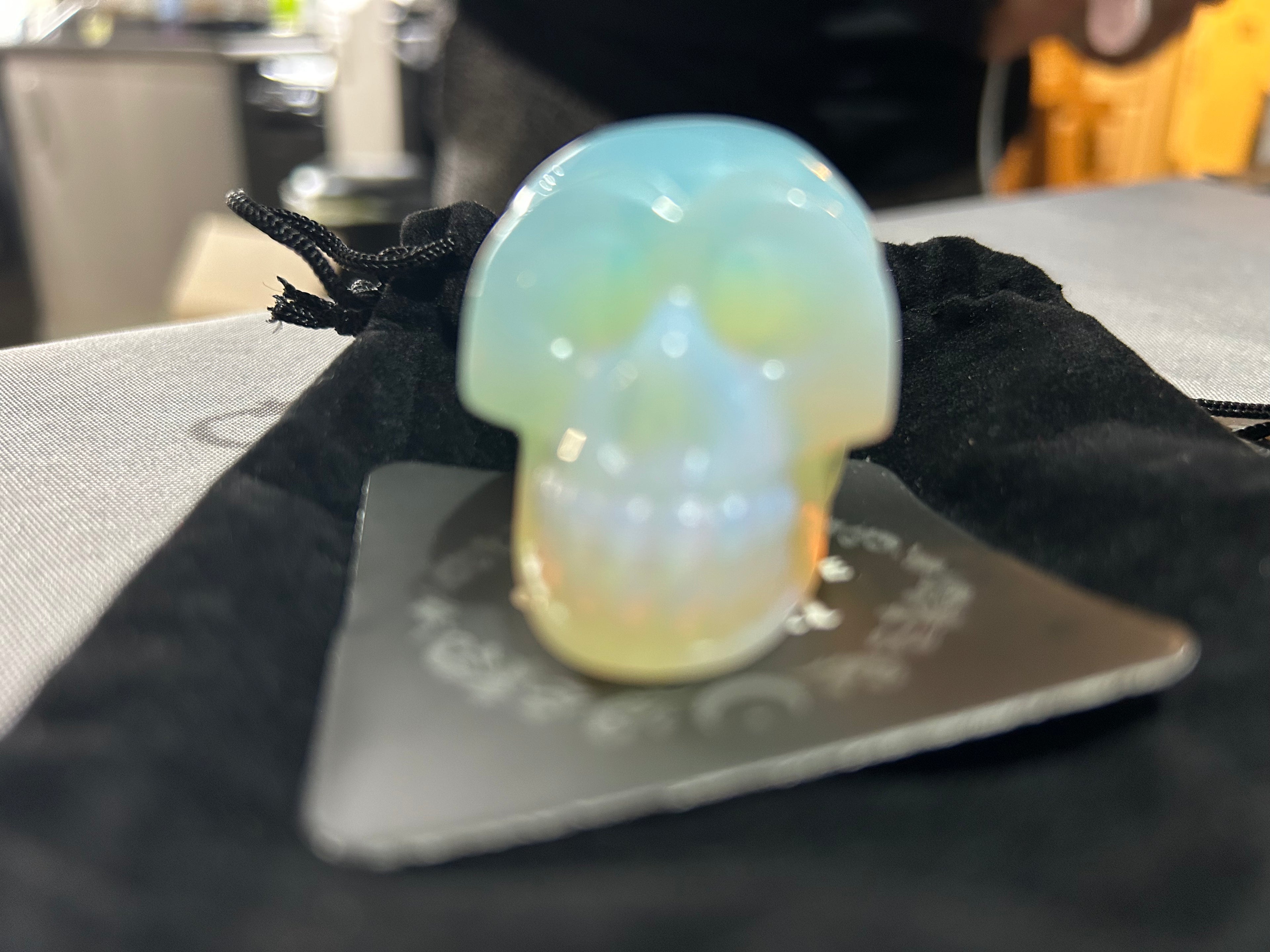 Opalite gemstone Skull
