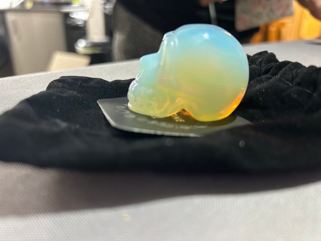 Opalite gemstone Skull