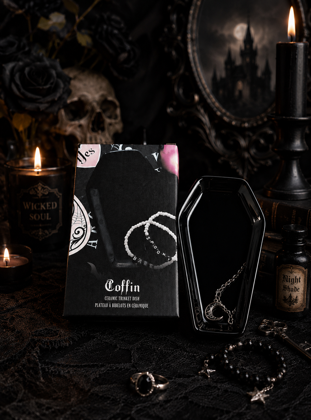Coffin Ceramic Trinket Dish