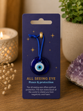Glass all seeing eye protection charm