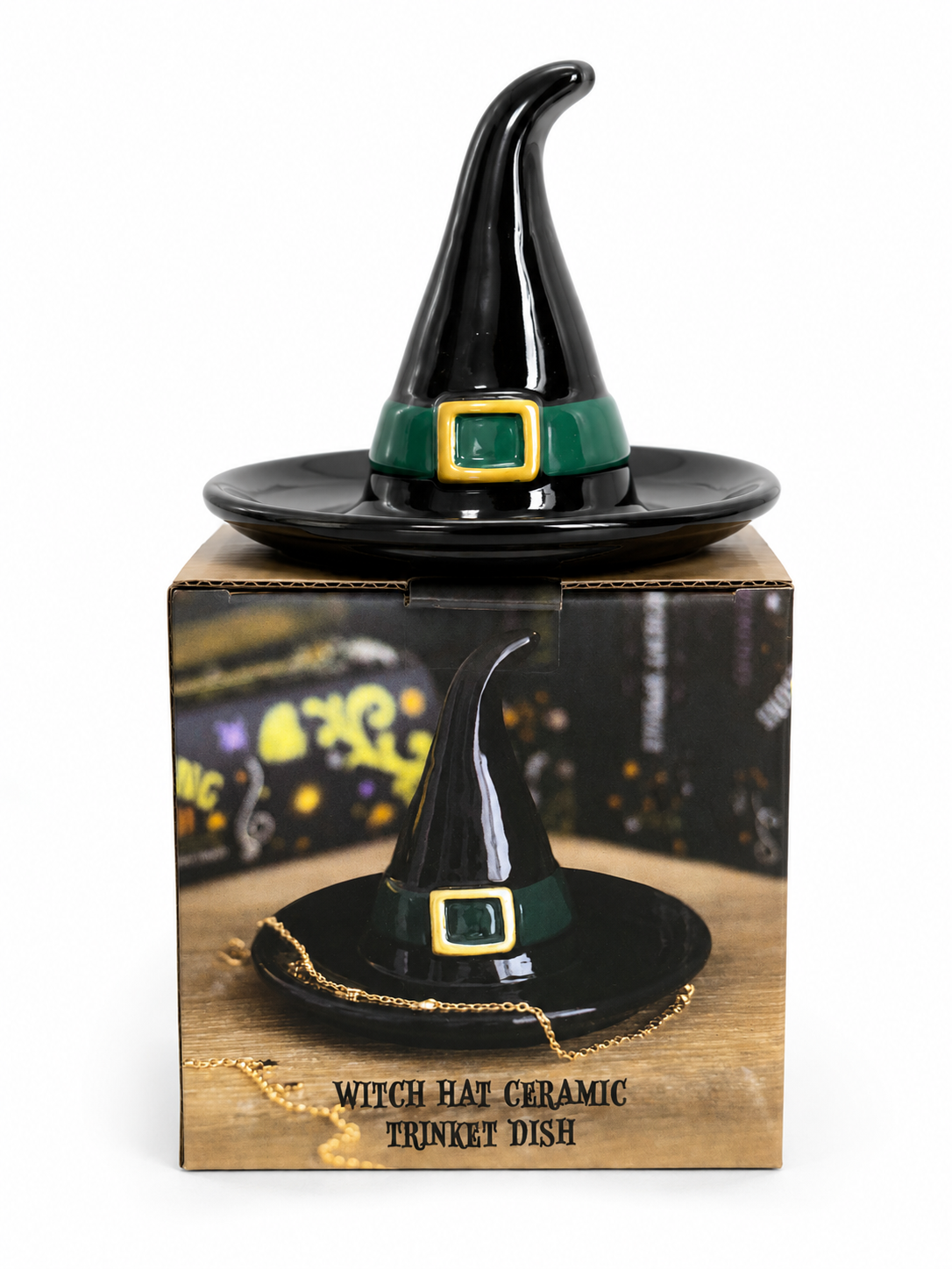 Black Witch Hat trinket dish