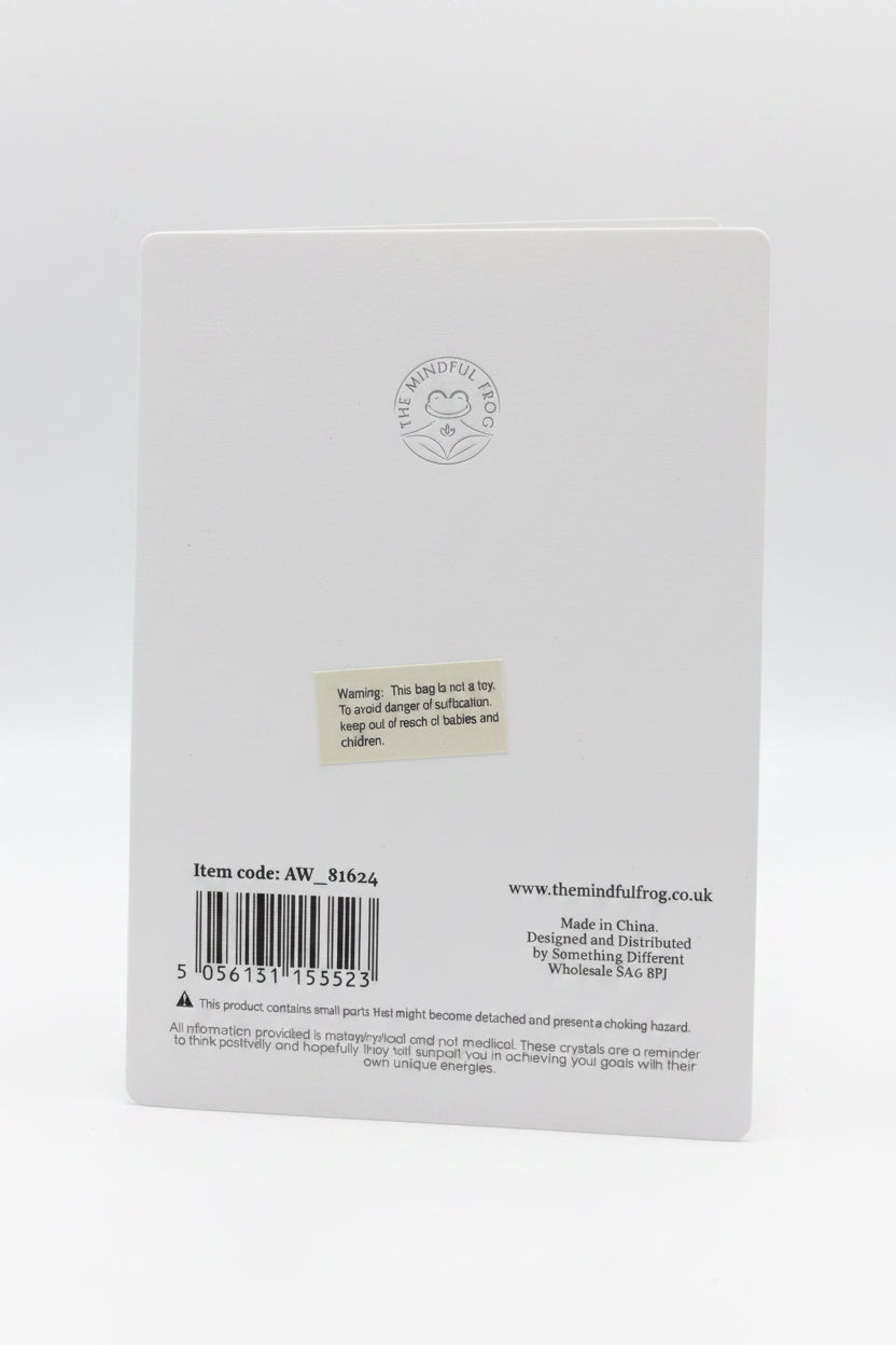Out of this world tigers eye crystal moon greeting card