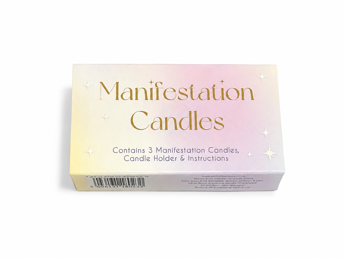 3 Manifestation candles in a box